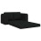 VidaXL vidaXL Folding Sofa Bed Black 148 x 71 x 83 cm Fabric 5