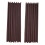 Privacy Curtains Polyester Brown 1 Set 4