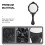 Retro Handheld Glass Mirror with Black Handle 2 Pieces 4