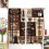 Brown Coffee Curtains Latte Pattern Rod Pocket Thermal 3