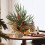 Mini Christmas Tree with Red Berries and Pine Cones 12 Inch 6