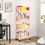 Multi-Purpose Narrow Storage Shelf Unit with Brakes (4-Pack) 2