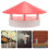Chimney Cover Round Plastic Rainproof Flue Cap 6