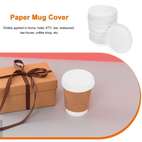 Raindrops Paper Cup Lids for Hot Drinks 100 Pcs 2