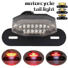 BASSTOP motorcycle brake tail light with 16 LED and smoked