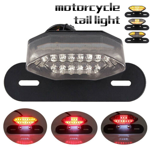 BASSTOP motorcycle brake tail light with 16 LED and smoked