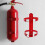 UTV Fire Extinguisher Wall Mount Set 11.6 x 4.5 x 4.5 in 4