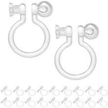 Clip-On Earrings Plastic Craft 50 Pieces
