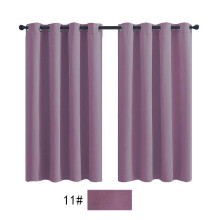 Purple Blackout Curtains Set 42x63 Inch Ring Top 2-Piece