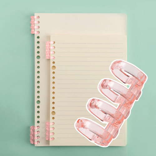 Plastic Binding Rings 4-Hole Loose-Leaf Spine for Notebook 1