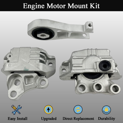 Engine Motor Mount Kit for Jeep Renegade 2015–2020 3 pcs 1