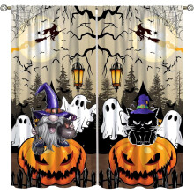 Halloween Blackout Curtains Pumpkin Pattern 42x54 in
