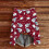 Women's Christmas Print Knit Pullover Top Red Loose Fit 2