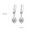 Women's Blue Rhinestone Water Drop Earrings 1 Pair 3