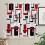 Abstract Geometric Square Curtain Black Red Rod Pocket 3