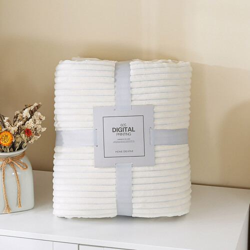 Cable Knit Cooling Cotton Waffle Throw Blanket Queen Size 1
