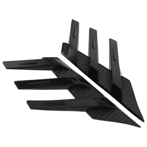 Black TPU Rear Trunk Wing Spoiler Aerodynamic Universal Fit