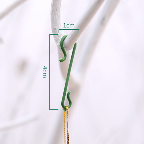 S Hooks Hanging Green PVC Christmas Tree Decorations 100 1