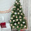Christmas Ornament Set Green White 12pcs 7cm 6