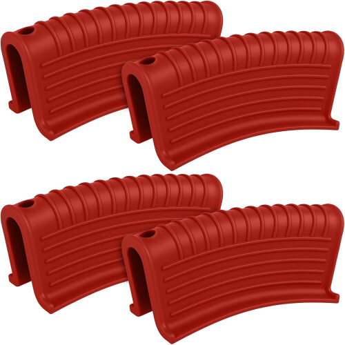 Silicone Pan Handle Covers Heat-Resistant Nonslip 4 Pcs