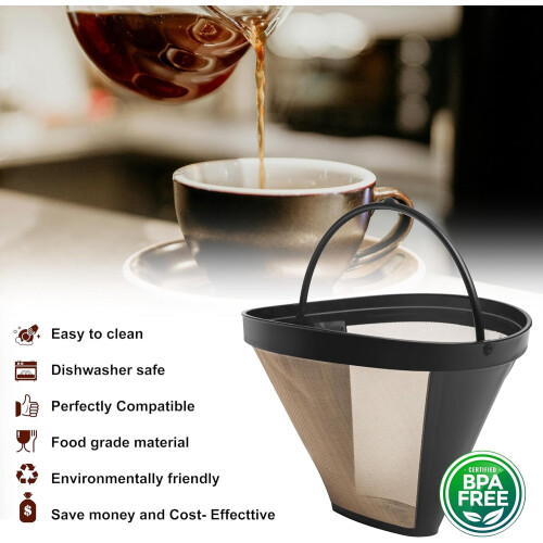 Reusable Cone Coffee Filter Basket for Ninja Coffee Makers 2