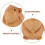 Wooden Hamster Statue Decorative 4.5 x 4 x 3.3 cm Light 3