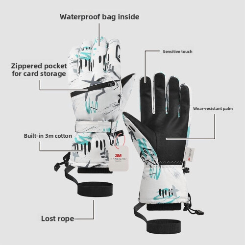 3M Thinsulate Winter Gloves Waterproof Touchscreen Thermal 2