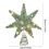 Christmas Tree Topper Gold Hollow Star 1pc 3