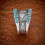 925 Silver Turquoise Ring for Women Size 6-10 5
