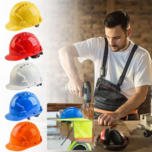 V-Shaped ABS Safety Helmet for Construction Site Use 2