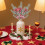 White Glitter Christmas Picks Frosted Branches 12 pcs 6