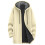 Fluffy Winter Jacket for Women Beige Medium 5