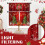 Christmas Kitchen Curtains Set Red Wreath Design 36 Inch 4