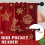 Christmas Kitchen Curtains Set Red Wreath Design 36 Inch 5