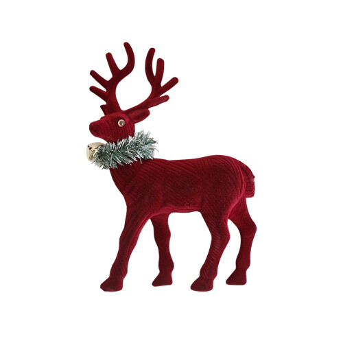 Red Standing Reindeer Decorations for Indoor Tabletop Use 1