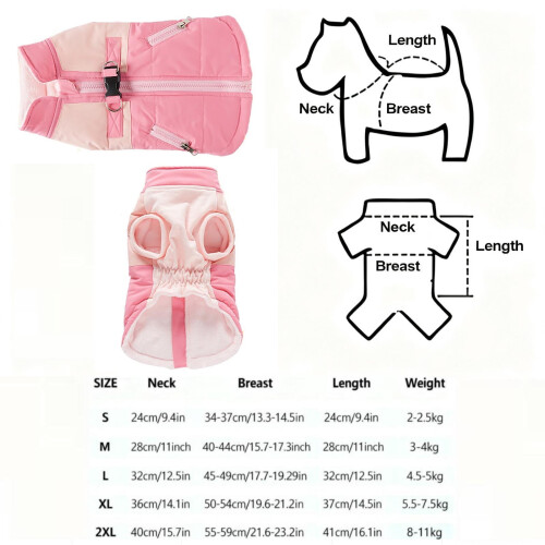 Heated Reflective Dog Vest Windproof Warm Soft 1