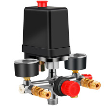 Air Compressor Pressure Switch Manifold Regulator Gauge