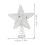 Silver Star Tree Topper Lightweight Christmas Decor 2