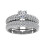 Women's White Stone Wedding Band Handmade Silver Size 6 1