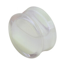 Unisex Glow-in-the-Dark Double Flared Saddle Ear Plug 12