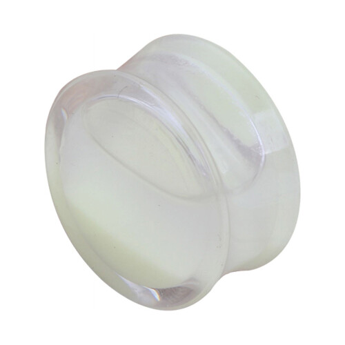 Unisex Glow-in-the-Dark Double Flared Saddle Ear Plug 12