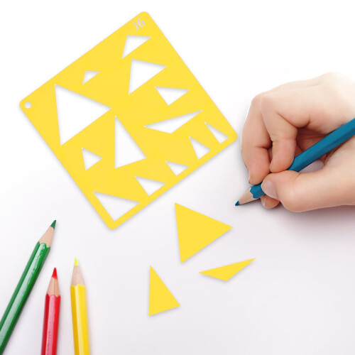 HOMEMAXS Art Stencils for Kids Hollow Pattern Washable 1