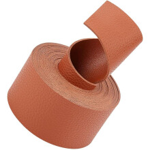 Lychee Pattern Imitation Leather Band Chocolate 2M Roll