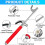 Steering Wheel Lock with 3 Keys and Escape Hammer 2
