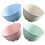 Plastic Cereal Bowls Deep Blue 4-Piece Set 1