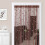 Rose Pattern String Curtain Coffee 1m x 2m 1