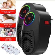 Wall Space Heater Electric Plug-in 3S Fast Heating 2 Pack