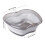 Collapsible Dish Basin with Drain Plug Gray S 3