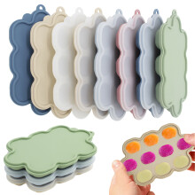 Silicone Toddler Food Freezer Tray with Lid BPA-Free Pink