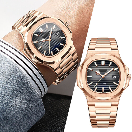 Automatic Mechanical Watch and Korean Quartz Men's Watch